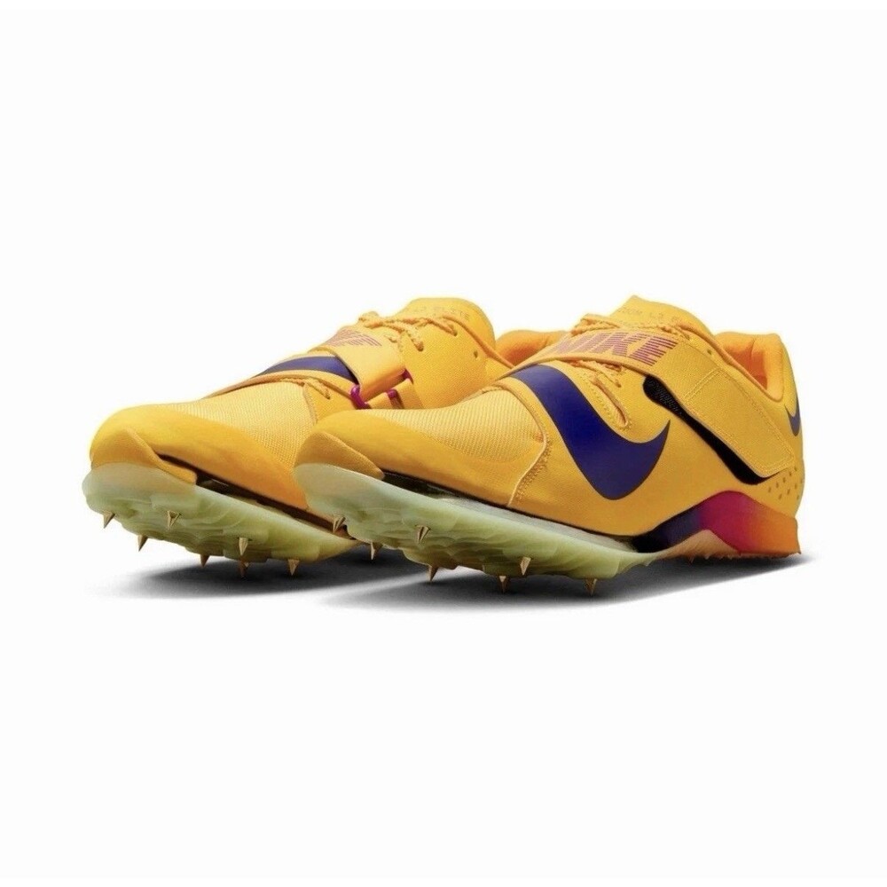 Nike Long Jump Elite Citron Pulse Indigo Burst Yellow FZ9326-800 Size 7